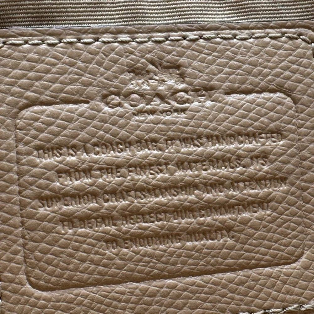 Coach Taylor Tote in Crossgrain Leather – Nude/Beige - Picture 9 of 13